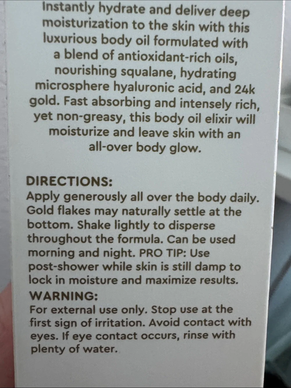 Kopari Golden Aura 24K Gold Body Oil — NWT